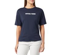 DeFacto Women's A3460AX T-Shirt, Navy, S