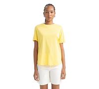 DeFacto Women's B0642ax T-Shirt, Yellow, Large