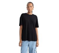 DeFacto Women's B0648ax T-Shirt, Black, XL