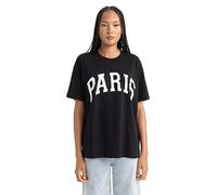 DeFacto Women's B0661ax T-Shirt, Black, XXL