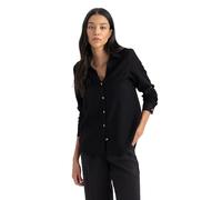 DeFacto Women's M9407az Shirt, Black, S