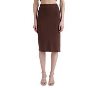 DeFacto Women's Z8396AZ Skirt, Brown, L