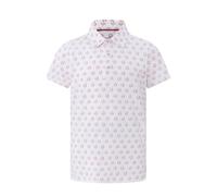 DEFAHN Baby Boy Polo Shirts Kids Short Sleeve Funny Print Golf Shirts Cotton Button-Down Performance Moisture Wicking Dry Fit Stretch (9-10T)