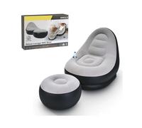 (Default) Crystals Inflatable Deluxe Lounger Ottoman Couch Gaming Chair Foot Stool Seat Air for Indoor and Outdoor Use