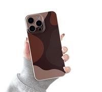 DEFBSC for iPhone 13 Pro Case, Cute Art Aesthetic Print Design Soft TPU Cover, Shockproof Raised Full Camera Protection Anti-Scratch Back Phone Case for Girls Women, Coffee Brown