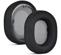 Defean Black Mesh Fabric Leathe Earpads for Corsair HS65/HS55 Headphones