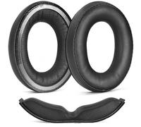 defean Earpads and Headband Pad Kit Replacement Ear Cushions Compatible with Sennheiser HD620S HD400Pro HD560S Headphones,Softer Protein Leather, Added Thickness