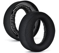 defean PS5 Ear Cushion, Replacement Ear Pads Cover Compatible with Sony ps5 Wireless, Pulse 3D Headset. Softer Foam, High-Density Noise Cancelling Foam. Black Breathable Fabric
