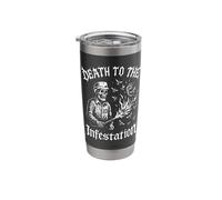 Defeat The Infestation Exterminator Pest Control Gift Stainless Steel Insulated Tumbler