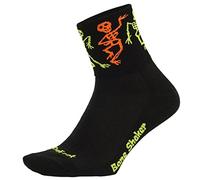 DEFEET | Aireator 3" Patterned Cycling Socks | For Biking, Running, & Everyday Adventures, Bone Shaker, Large