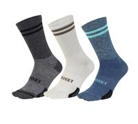 Defeet Cyclismo Wool Blend 6" Socks - Gravel Grey / Black / XLarge