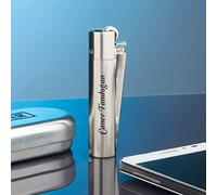 Defence Limited Edition - Clipper Lighter Deep Laser Engraved Personalised Metal - Engraving Included for Birthdays, Anniversaries, Weddings and Valentines (12), Silver