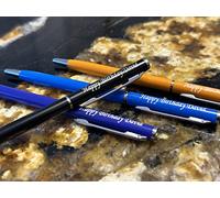 Defence Line Personalised Deep Engraved Custom Hand Crafted Aluminium Limited Edition Pen | Design A Truly Unique Present | Laser Engraved (Salmon)