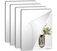 Defence Line Self Adhesive Mirror Tiles - Personalised Sizes - Bespoke - 3MM Thick Acrylic Stick On Wall Mirrors Sheets for Home Decoration, Signs, Bathrooms, Birthdays