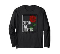 Defend Civil Liberties Social Justice Long Sleeve T-Shirt