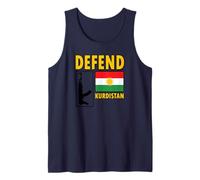 Defend Kurdistan Flag. Cool Kurdish Fighter, Free Kurdistan Tank Top