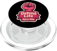 Defend Life Pro-life Womens Raised Fist Unborn Pro Life PopSockets PopGrip for MagSafe