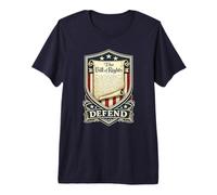 Defend The Bill of Rights Patriotic Shield Protest Premium T-Shirt