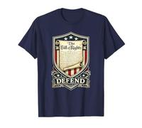 Defend The Bill of Rights Patriotic Shield Protest T-Shirt