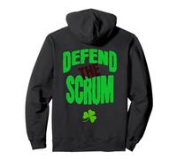 Defend the Scrum Emerald Pride Rugby Supporters Gear Pullover Hoodie