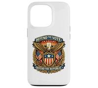 Defend the Vote Defend the Republic Eagle Crest Case for iPhone 13 Pro
