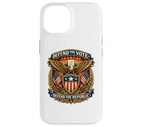 Defend the Vote Defend the Republic Eagle Crest Case for iPhone 14