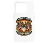 Defend the Vote Defend the Republic Eagle Crest Case for iPhone 15 Pro