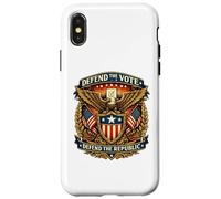 Defend the Vote Defend the Republic Eagle Crest Case for iPhone X/XS