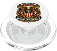 Defend the Vote Defend the Republic Eagle Crest PopSockets PopGrip for MagSafe