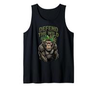 Defend The Wild Gorilla Graphic for Wildlife Conservation Tank Top