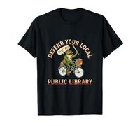 Defend Your Local Library Frog Huzzah T-Shirt