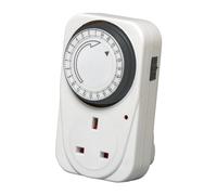 Defender 24 Hour Segment Timer Plug Socket - Progr