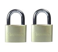 Defender Aluminium Padlock Multi Colour (Twin Pack Standard Shackle 40mm)