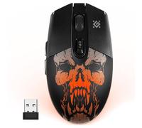 Defender Beta GM-707L Wireless Gaming Mouse 2 Side Buttons 1600 DPI - USB Mouse with 5 Programmable Buttons, Quiet Clicks, 5 LED Modes RGB Lighting, Optical Sensor, for PC/Mac/Laptop