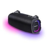 Defender Bluetooth Speaker with Light, 80 W, Music Box with Stereo Pairing (TWS), Bass Boost, IPX6 Waterproof, Bluetooth Box with MP3, EQ, AUX for Indoor and Outdoor Party, Black