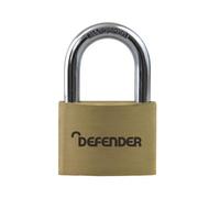 Defender - Brass Padlock 50mm Keyed Alike
