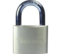 Defender Brass Padlock in Silver Defender Silver