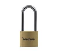 Defender Brass Padlock Long Shackle 40mm Keyed Alike