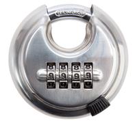 Defender Combination Discus Padlock 70mm with Hardened Steel Shackle