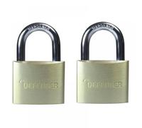 DEFENDER DFAL4T Aluminium Padlock Keyed Alike Twin Pack 40mm