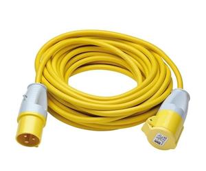 Defender E85121 110V Extension Lead Yellow 2.5mm², 16A, 14m