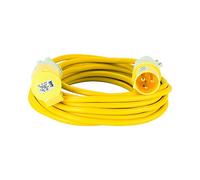 Defender E85123 10M Extension Lead-16A 2.5mm Cable-Yellow 110V, 110 V