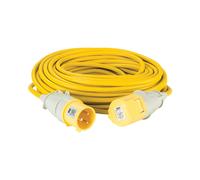 Defender Extension Lead 32 amp 4mm Yellow Cable 110v