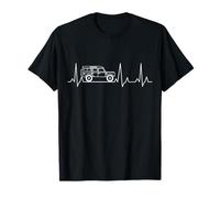 Defender Heart Rate Offroad 4x4 Gift Love 4WD T-Shirt