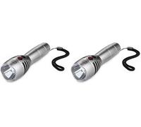 Defender Impact Personal Alarm Torch - USB Rechargeable LED Torch 130db Siren - Dual Function 3 in 1 Alarm & Strobe - High Powered 300 Lumen White Light LED CREE - (Regular) (Pack of 2)
