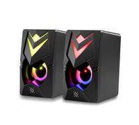 Defender J4 PC Speaker 2.0 Compact Computer Speaker with LED Lighting, USB Powered, Volume Control on Cable, 6W RMS