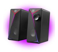 Defender J5 PC Speaker 2.0 Compact Computer Speaker with LED Lighting, USB Powered, Volume Control on Cable, 6W RMS