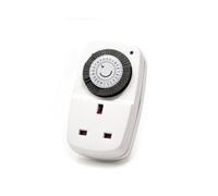 Defender Plug In Timer Switch For Lights 24 Hour Compact Segment Timer 30 Minute Segments Automate Electrical Appliances