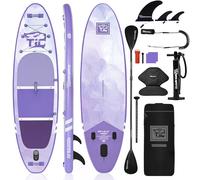 Defender Pro Inflatable Paddle Board 320 x 82 x 15cm, UV Purple Gradient SUP with Seat, Adjustable Paddle & Complete Accessories, Stable All-Around Design