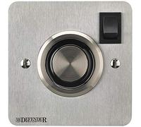 Defender Security 24V DC Hold Open Magnet, Flush Mount, Satin Stainless Steel - Fire & Smoke Door Safety, 11kg Holding Force - DEF-0501F-1B